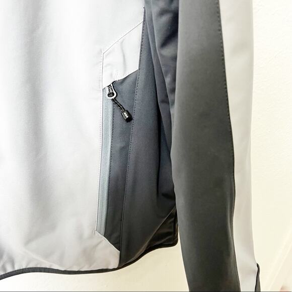 ELEVATE SOPRIS SOFTSHELL MEN SILVER/GREY STORM JACKET BRAND NEW SIZE 2XL - Picture 2 of 10